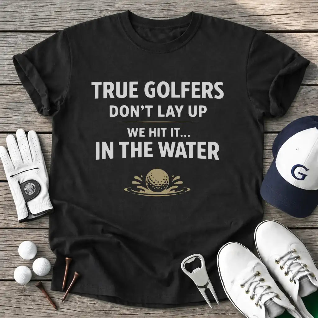 Black / S True Golfers Dont T-Shirt