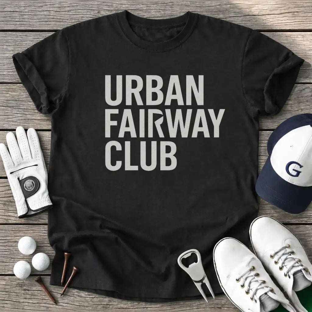 Black / S Urban Fairway Club T-Shirt