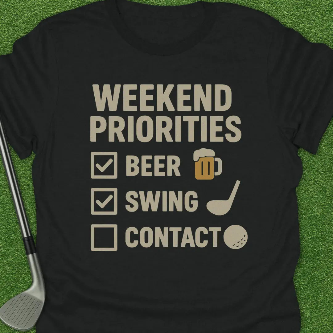 Black / S Weekend Priorities T-Shirt