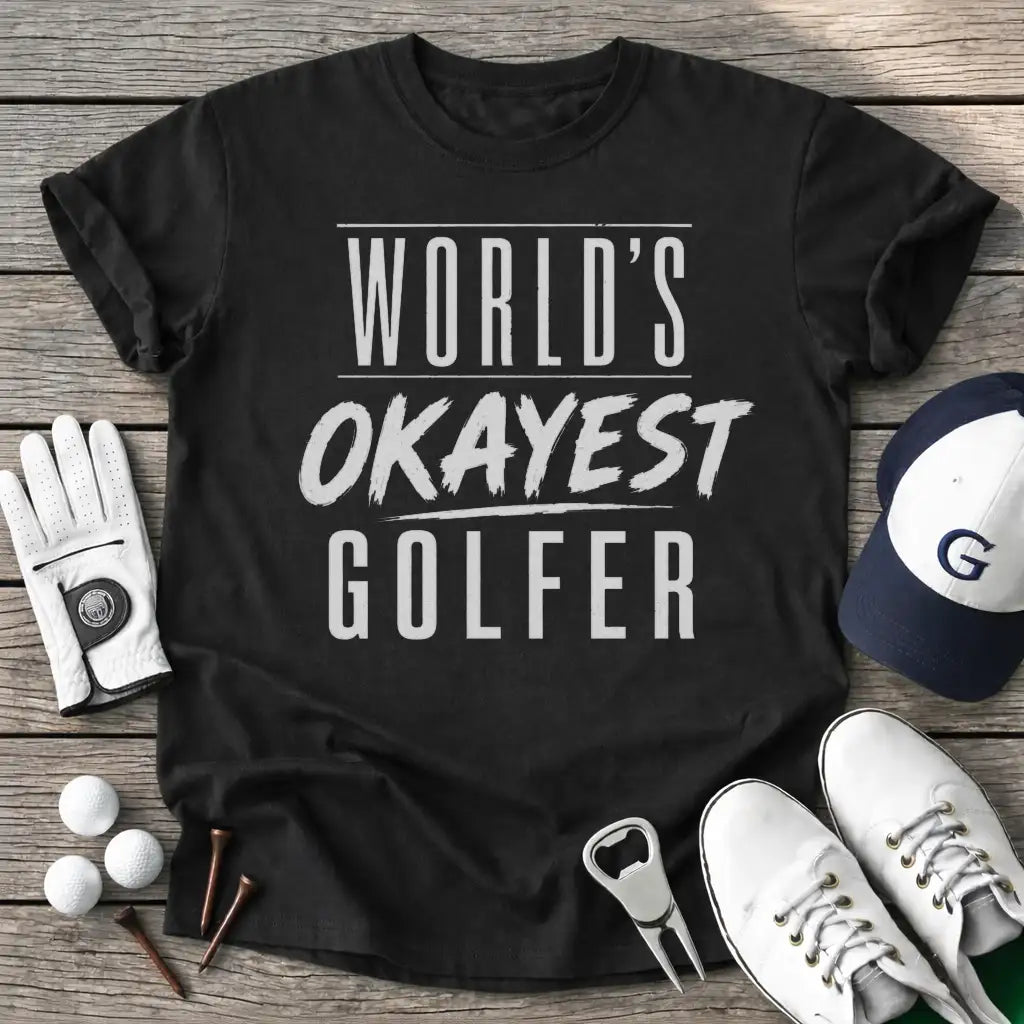 Black / S Worlds Okayest T-Shirt