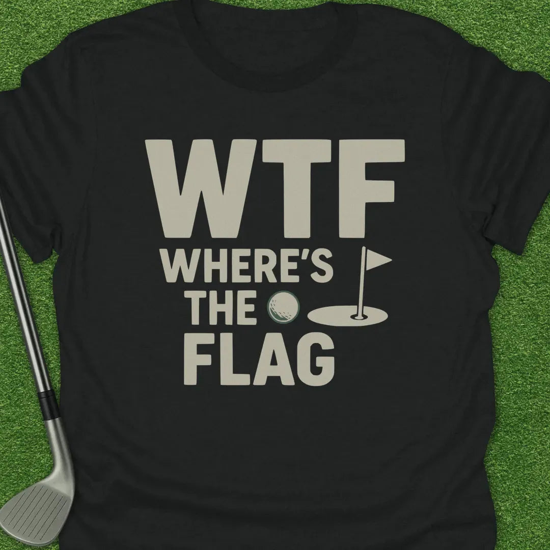 Black / S Wtf Wheres The Flag T-Shirt