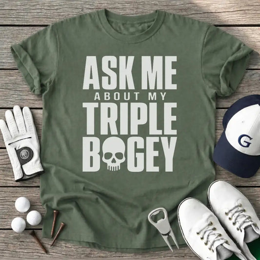 Military Green / S Ask About Triple T-Shirt