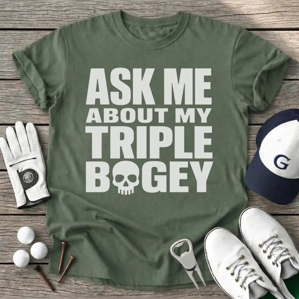 Military Green / S Ask About Triple T-Shirt