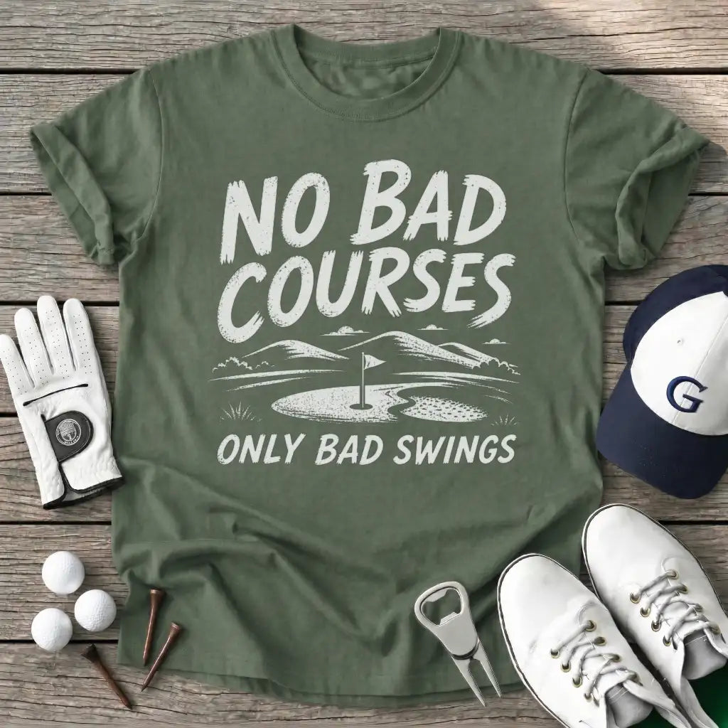 Military Green / S Bad Courses Only T-Shirt