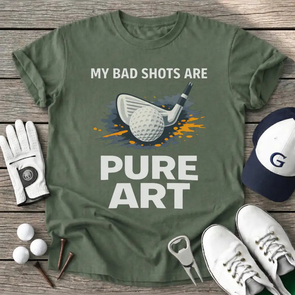 Military Green / S Bad Shots Are Pure T-Shirt