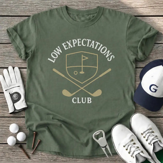 Badge Low T-Shirt in Military Green