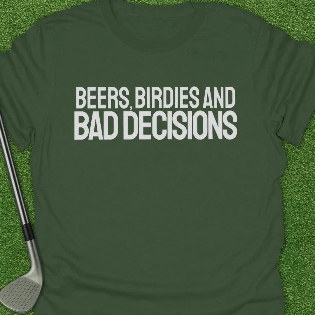 Military Green / S Beers Birdies Bad T-Shirt