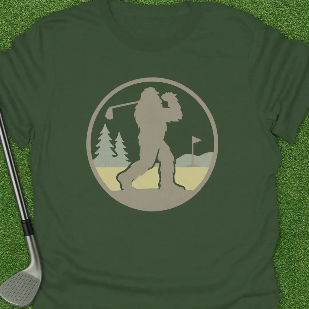 Military Green / S Bigfoot Golfing T-Shirt