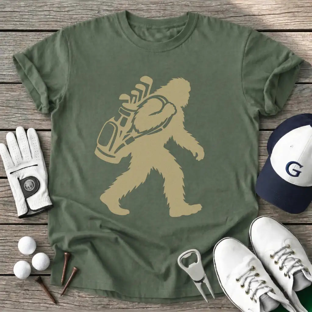 Military Green / S Bigfoot Silhouette T-Shirt