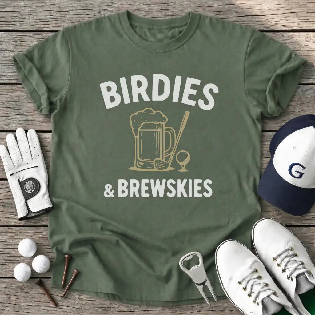 Military Green / S Birdies Brewskies T-Shirt