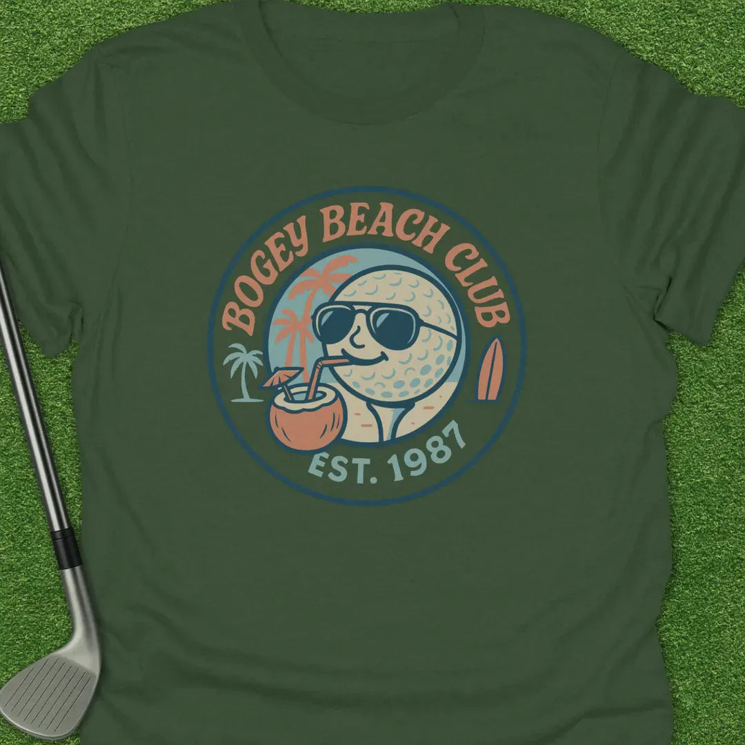 Military Green / S Bogey Beach Club Est T-Shirt