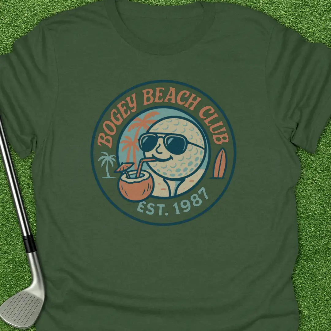 Military Green / S Bogey Beach Club Est T-Shirt