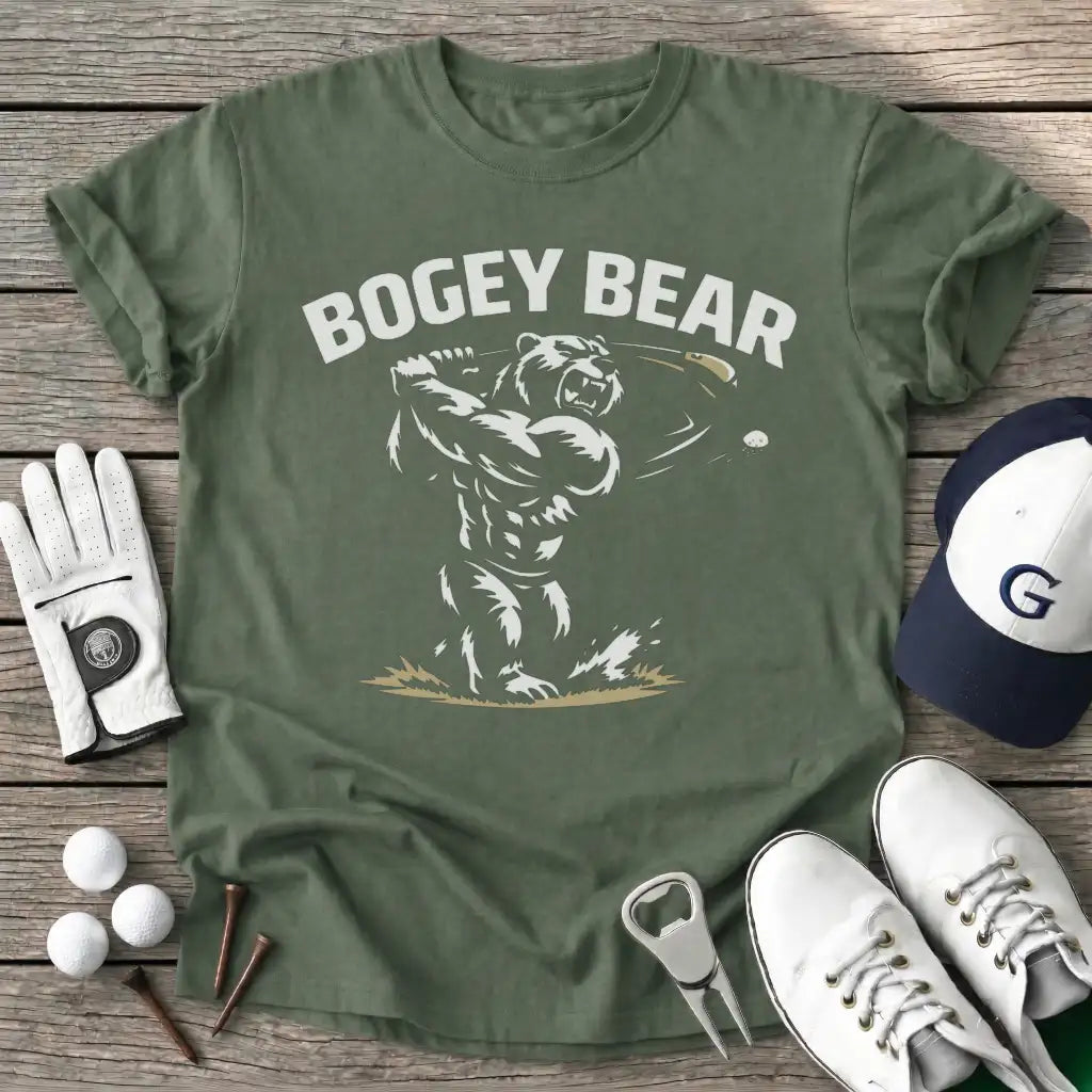 Military Green / S Bogey Bear T-Shirt