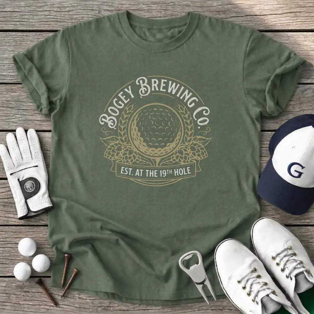 Military Green / S Bogey Brewing Est T-Shirt