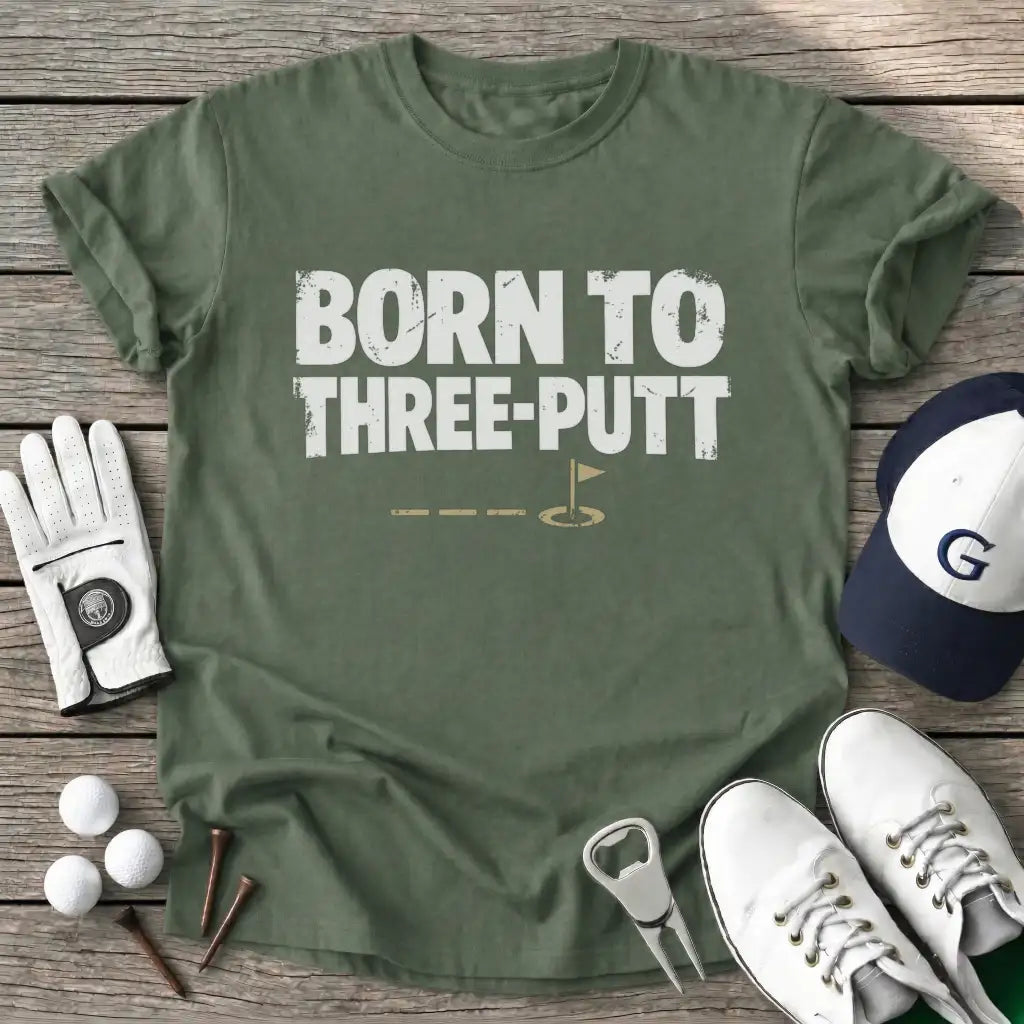 Military Green / S Born Threeputt T-Shirt