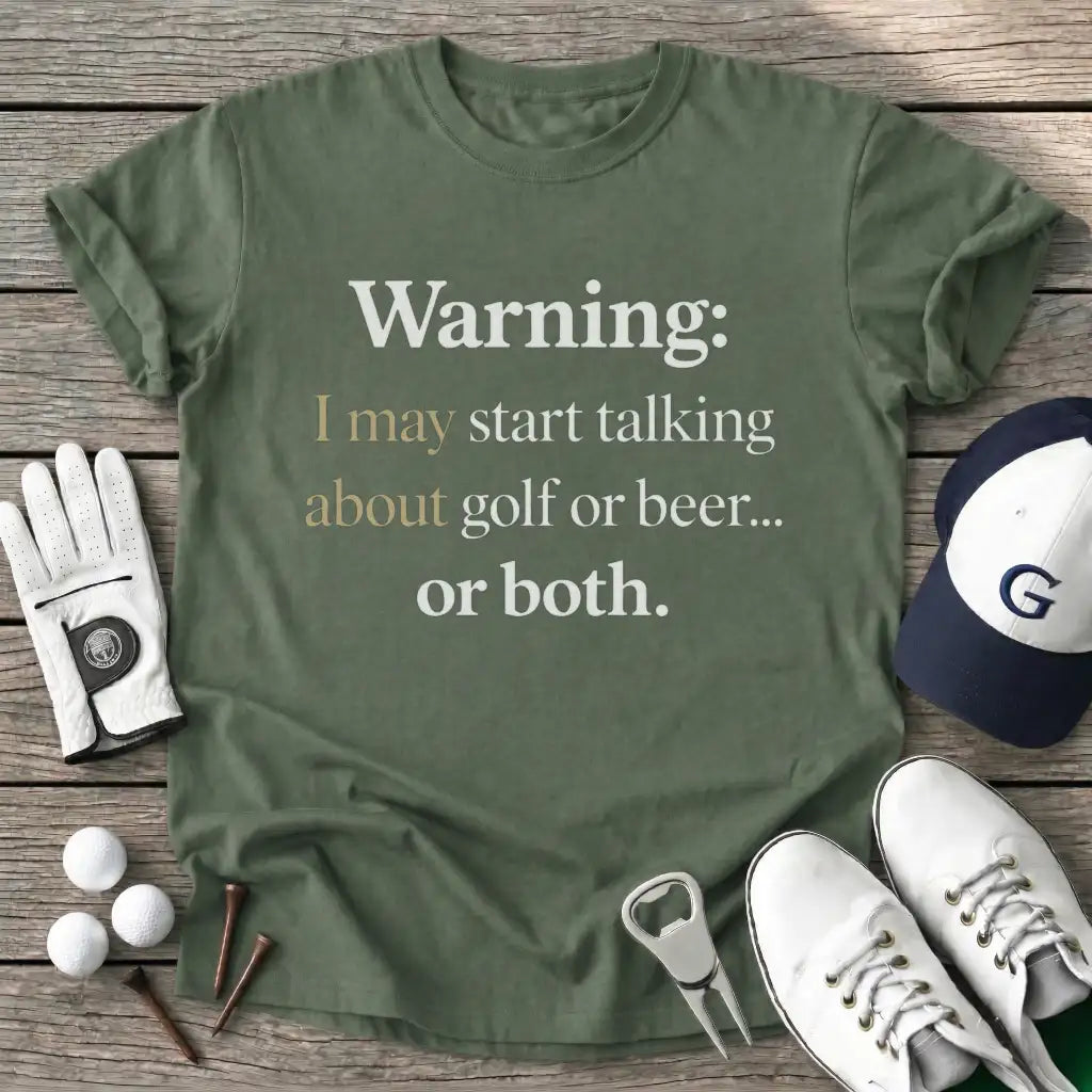 Military Green / S Both Warning May T-Shirt