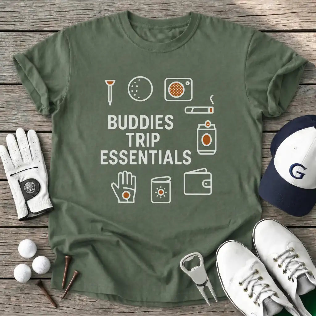 Military Green / S Buddies Trip T-Shirt