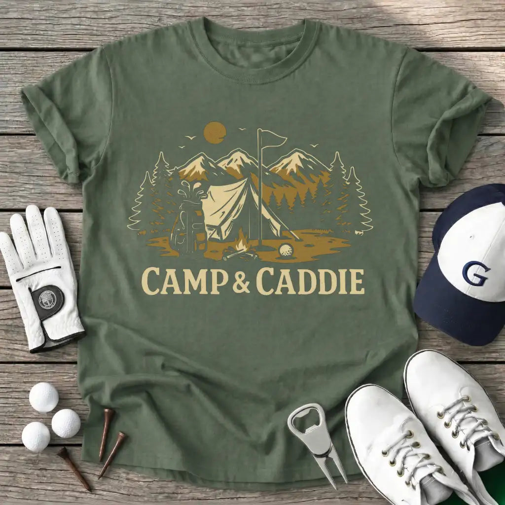 Camp Caddie T-Shirt in Military Green
