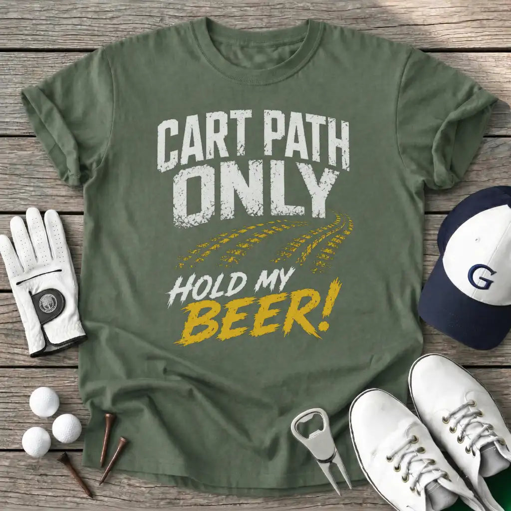 Military Green / S Cart Path Only Hold T-Shirt