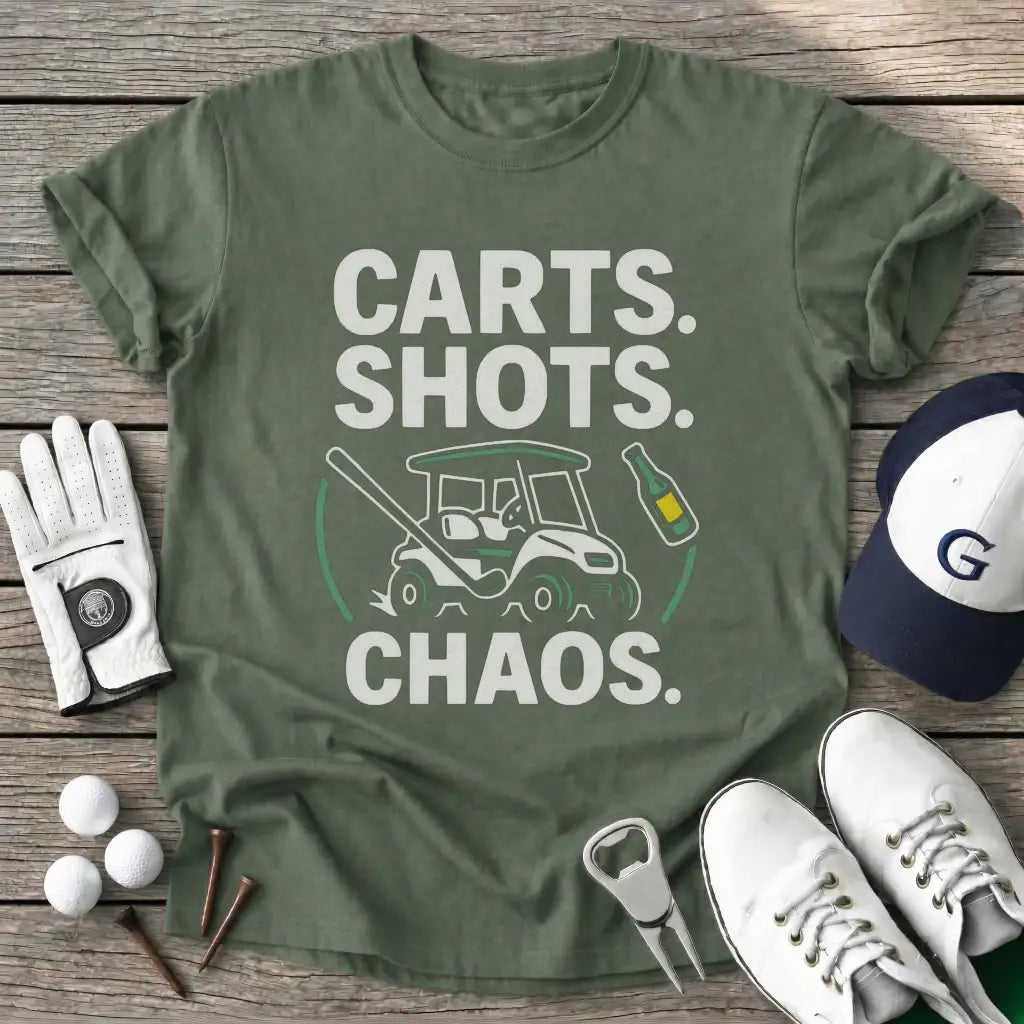 Military Green / S Carts Shots Chaos T-Shirt