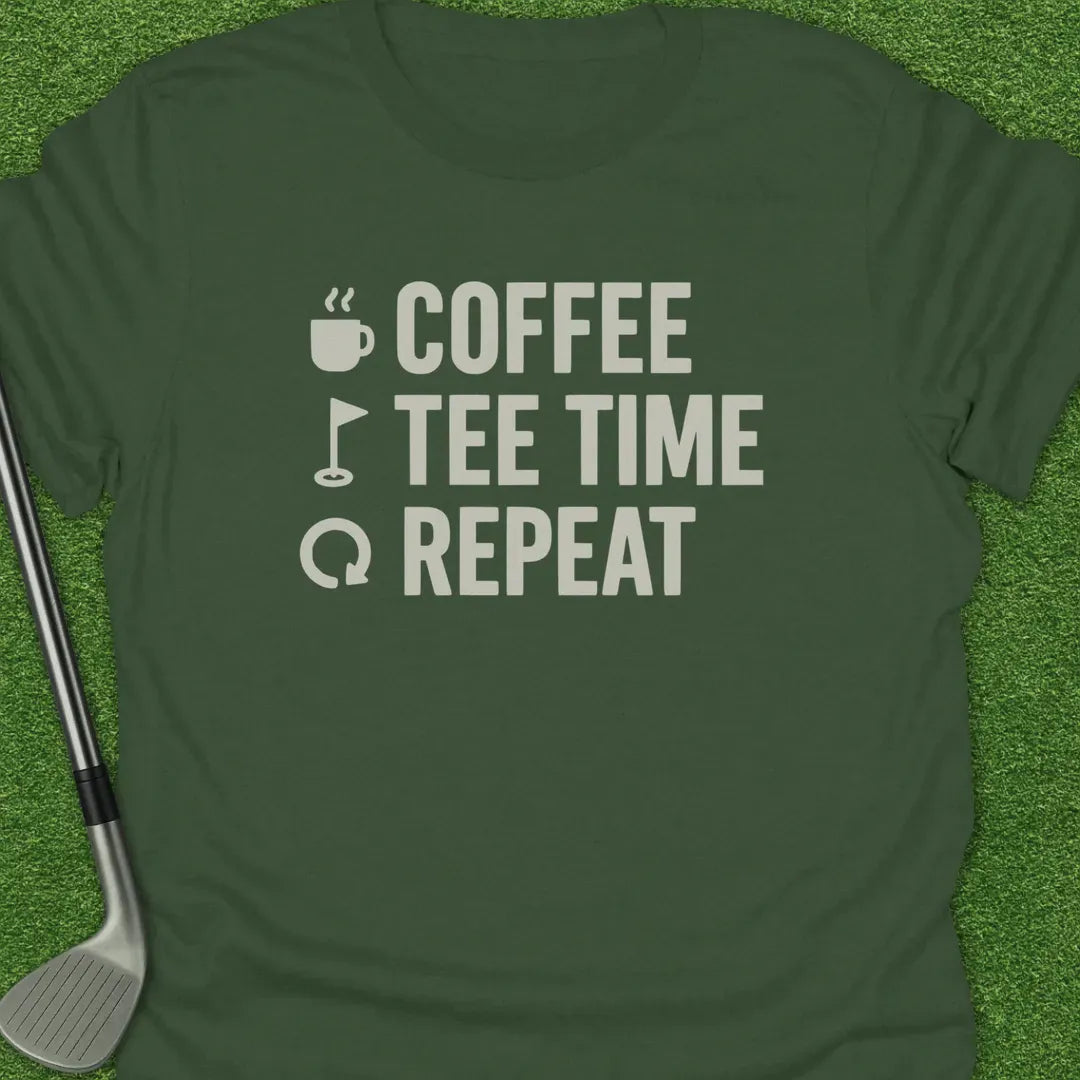 Military Green / S Coffee Tee Time T-Shirt