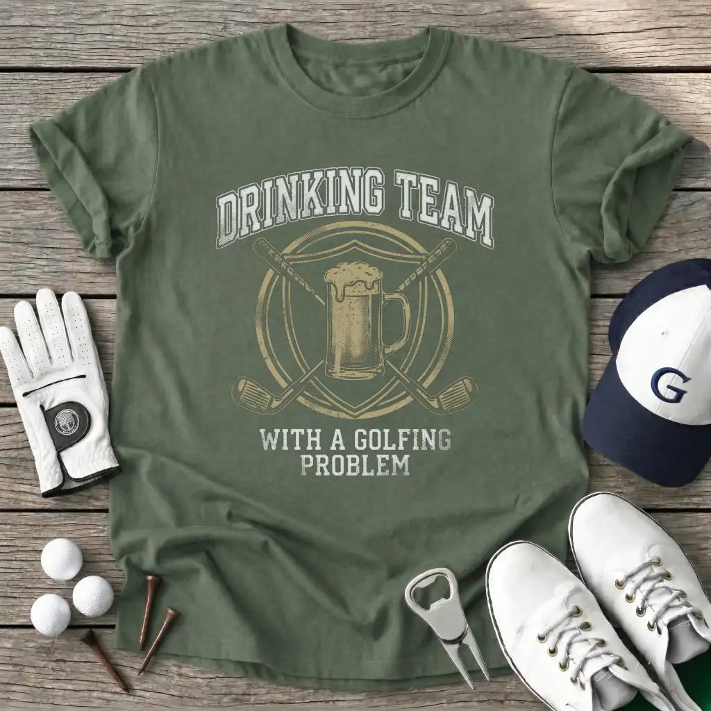 Military Green / S Drinking Team With T-Shirt