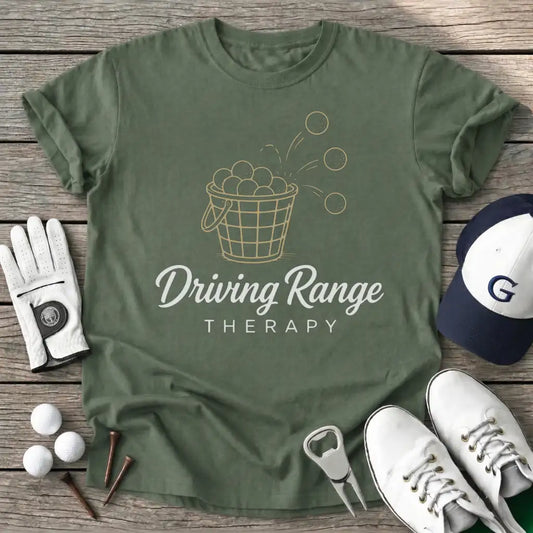 Driving Range T-Shirt in Military Green