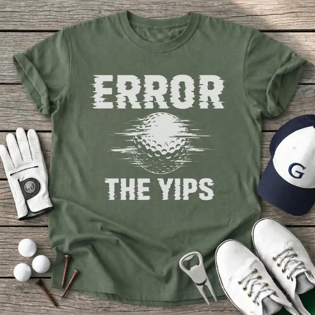Error The Yips T-Shirt in Military Green