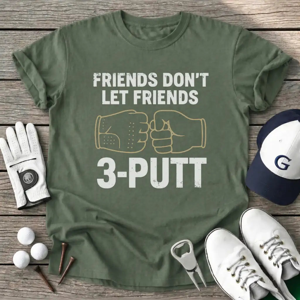 Military Green / S Friends Dont Let T-Shirt