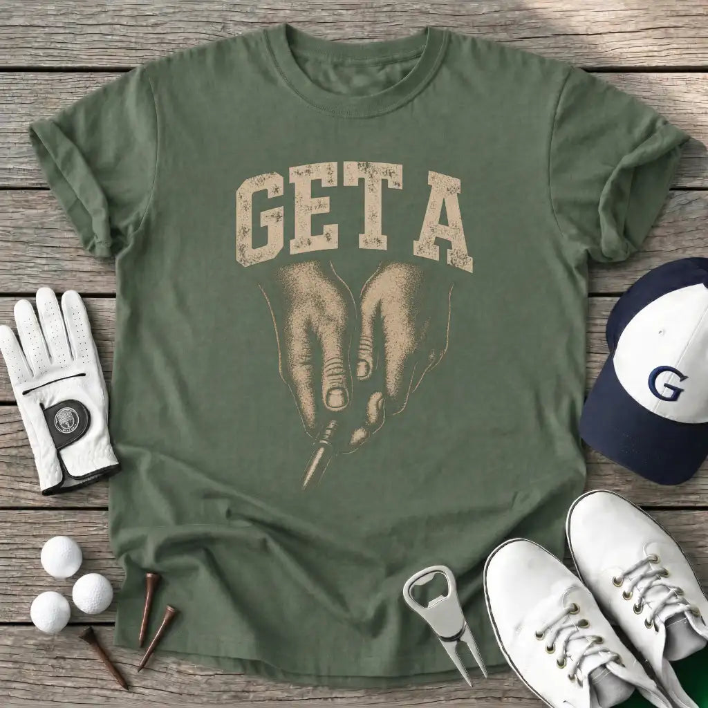 Get Grip T-Shirt in Military Green