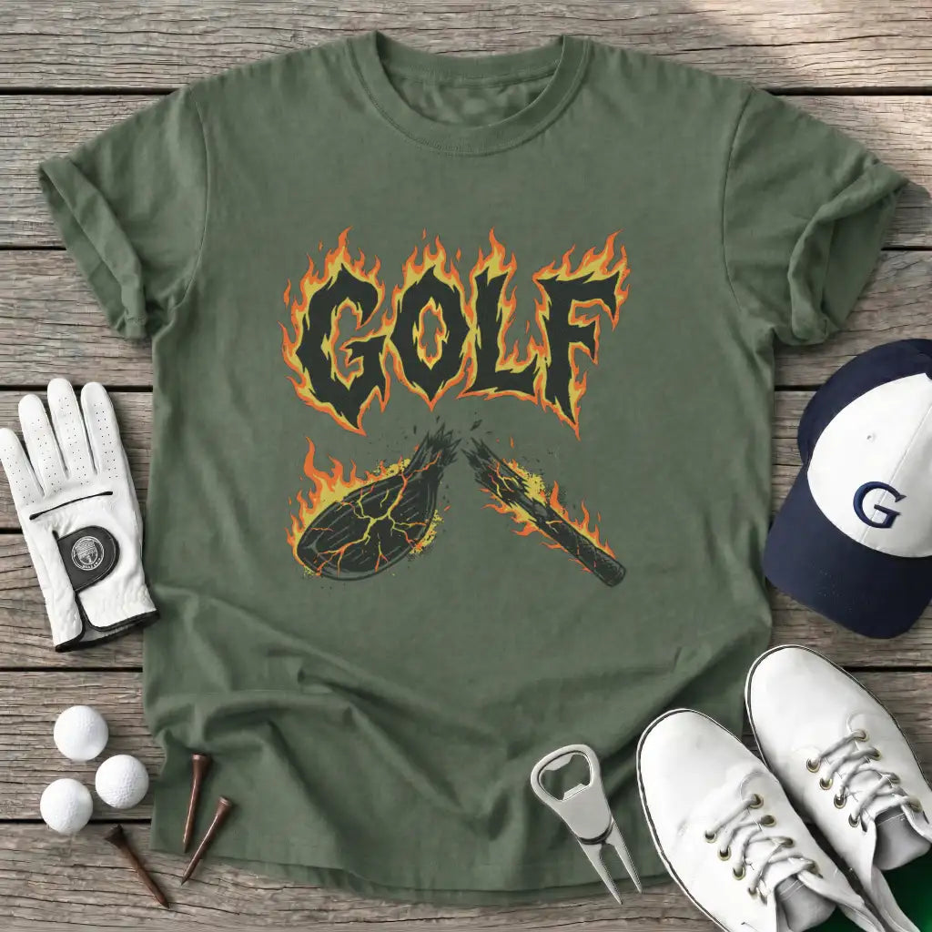 Military Green / S Golf Fire T-Shirt