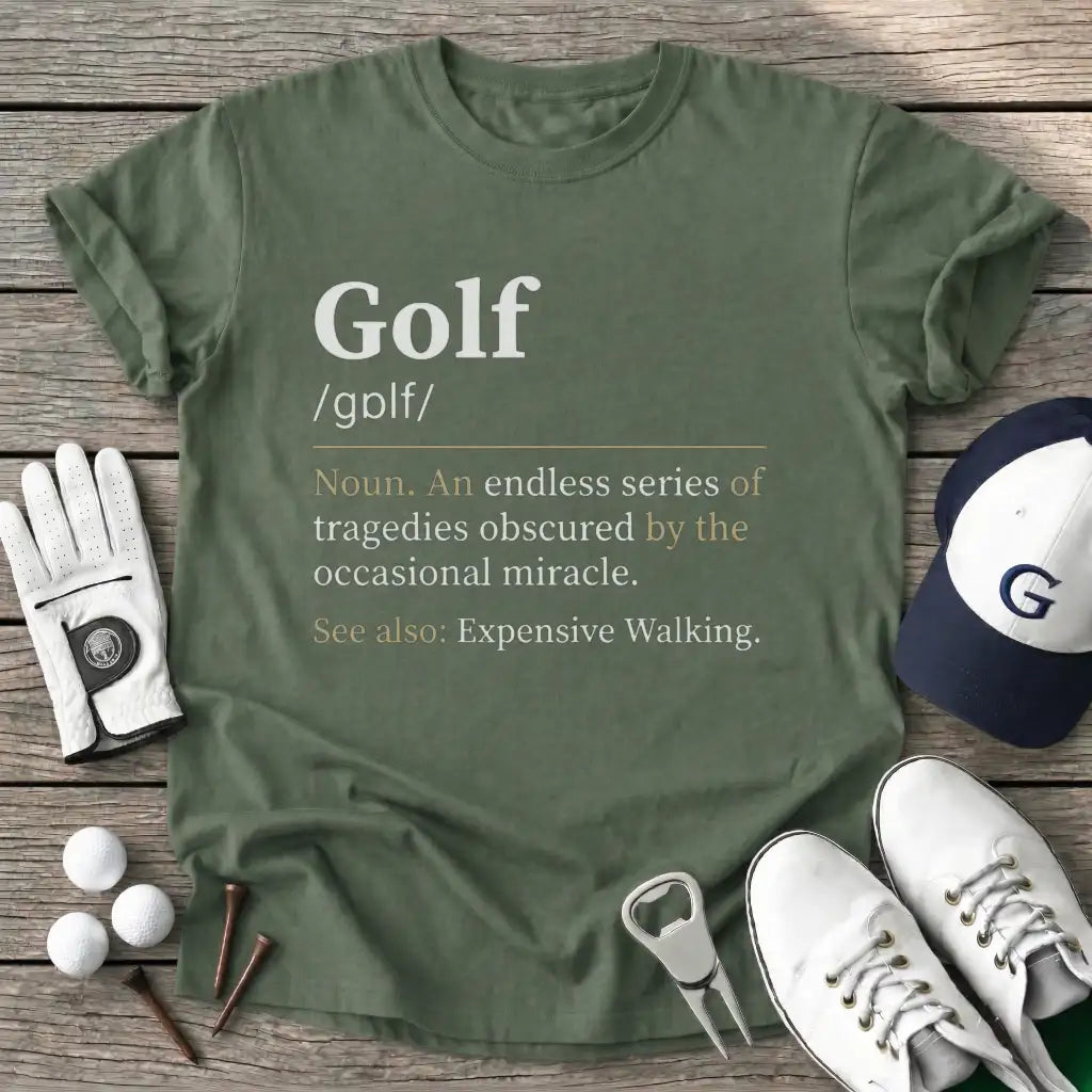 Military Green / S Golf Glf Noun T-Shirt