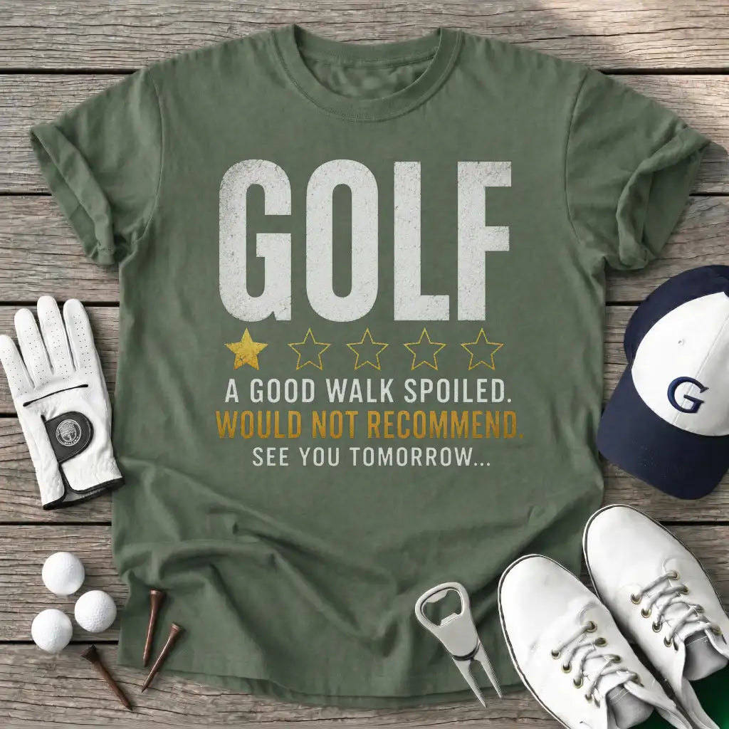 Military Green / S Golf Good Walk T-Shirt