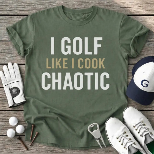Golf Like Cook T-Shirt in Military Green