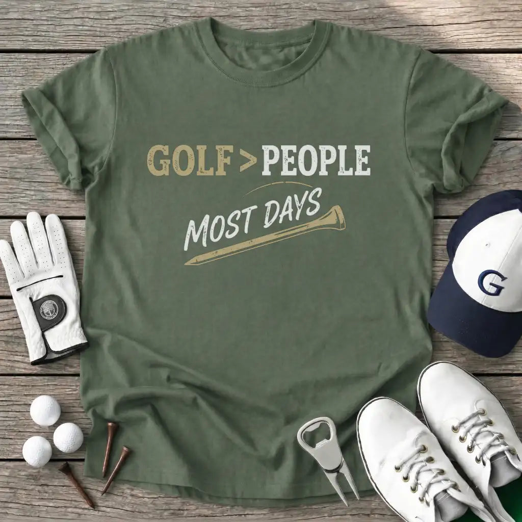 Military Green / S Golf People Most T-Shirt
