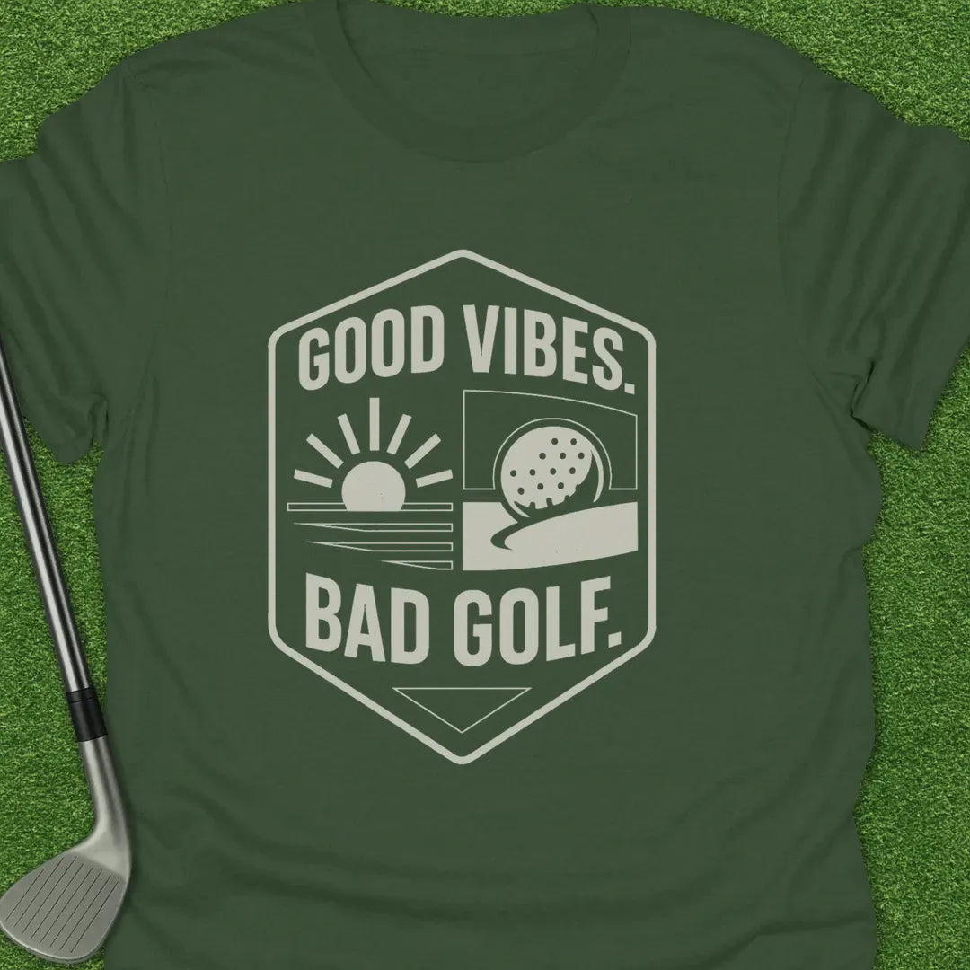Military Green / S Good Vibes Bad Golf T-Shirt