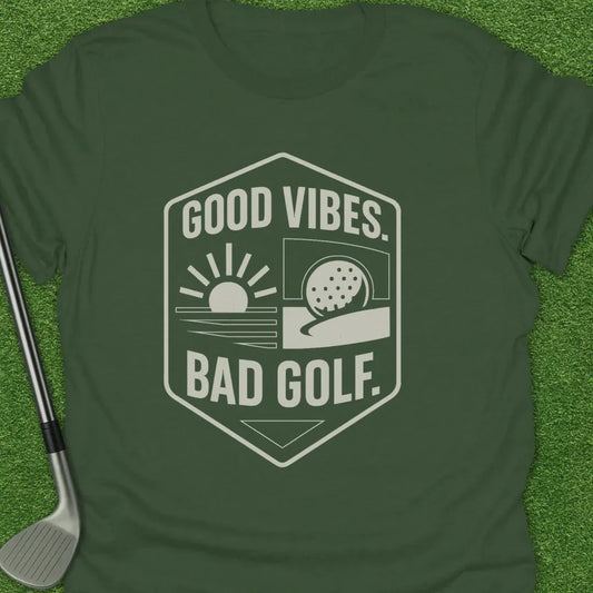 Military Green / S Good Vibes Bad Golf T-Shirt