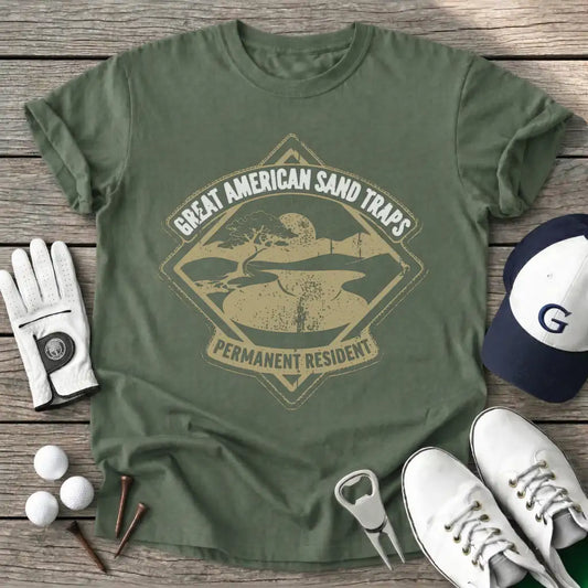 Great American Sand T-Shirt in Military Green