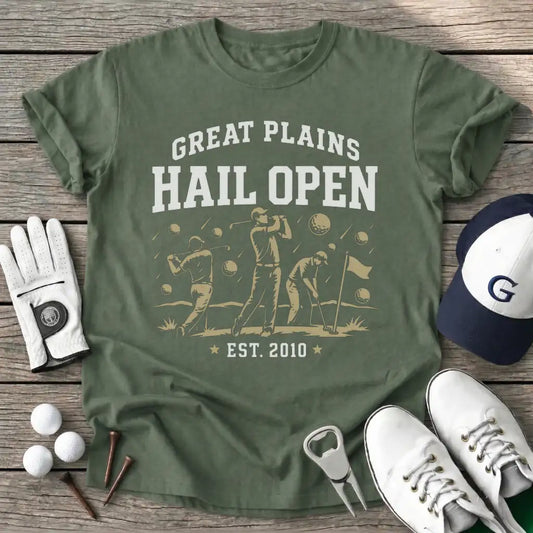 Great Plains Hail T-Shirt in Military Green
