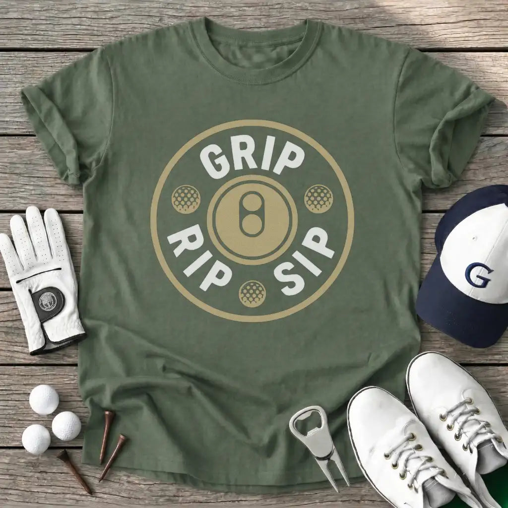 Military Green / S Grip Rip Sip T-Shirt