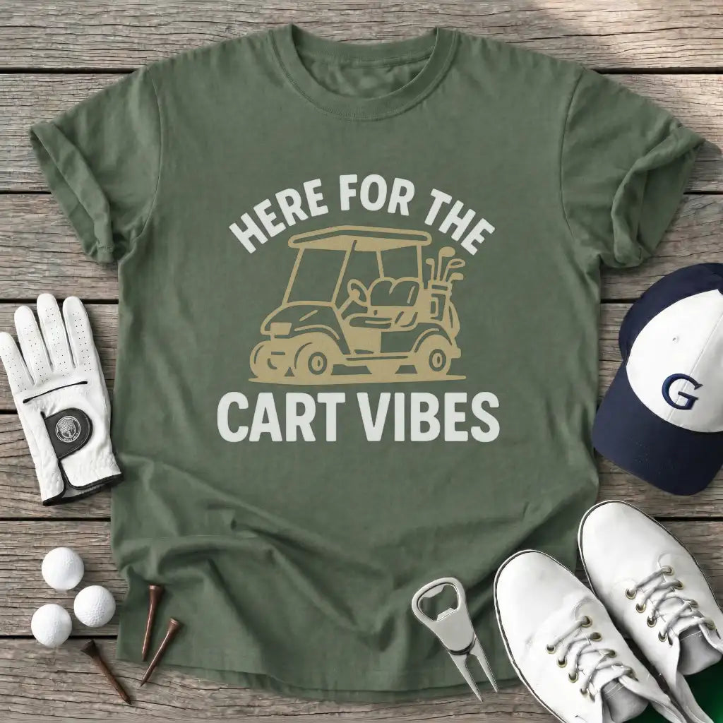Military Green / S Here For The Cart T-Shirt