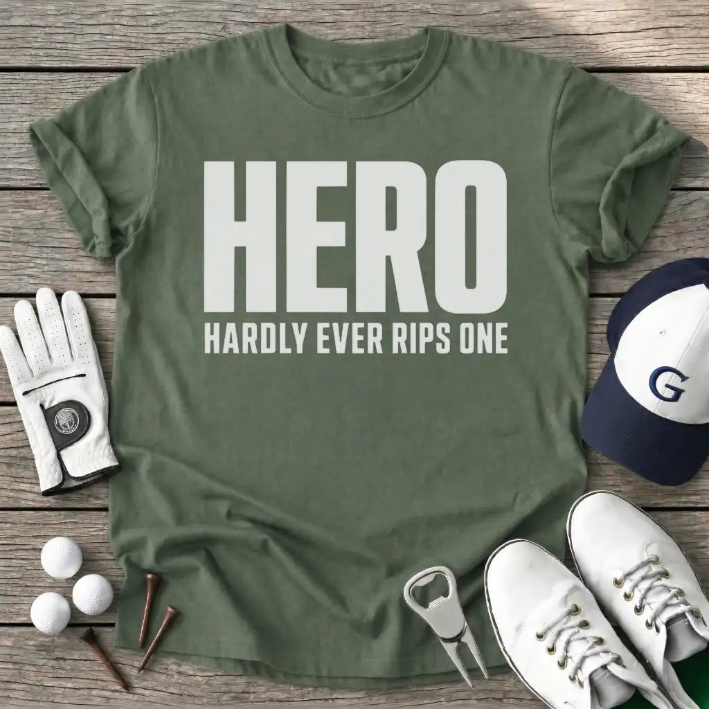 Military Green / S Hero Hardly Ever T-Shirt