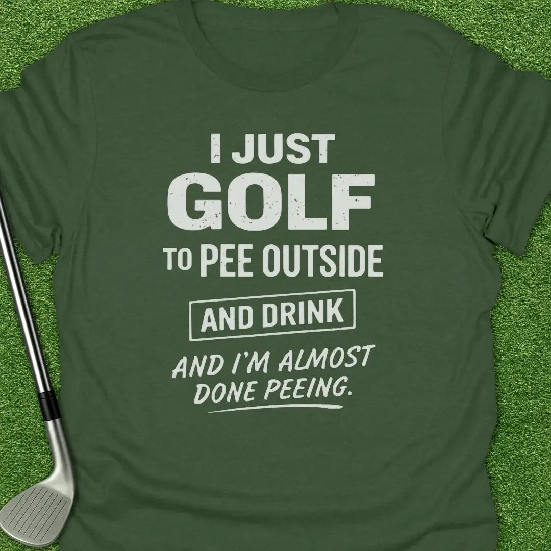 Military Green / S Just Golf Pee T-Shirt