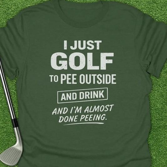 Military Green / S Just Golf Pee T-Shirt