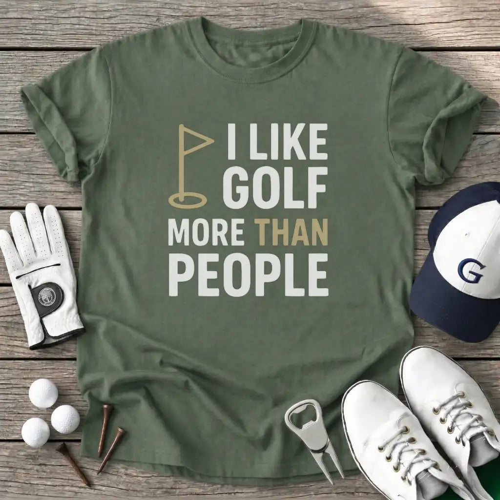 Military Green / S Like Golf More Than T-Shirt