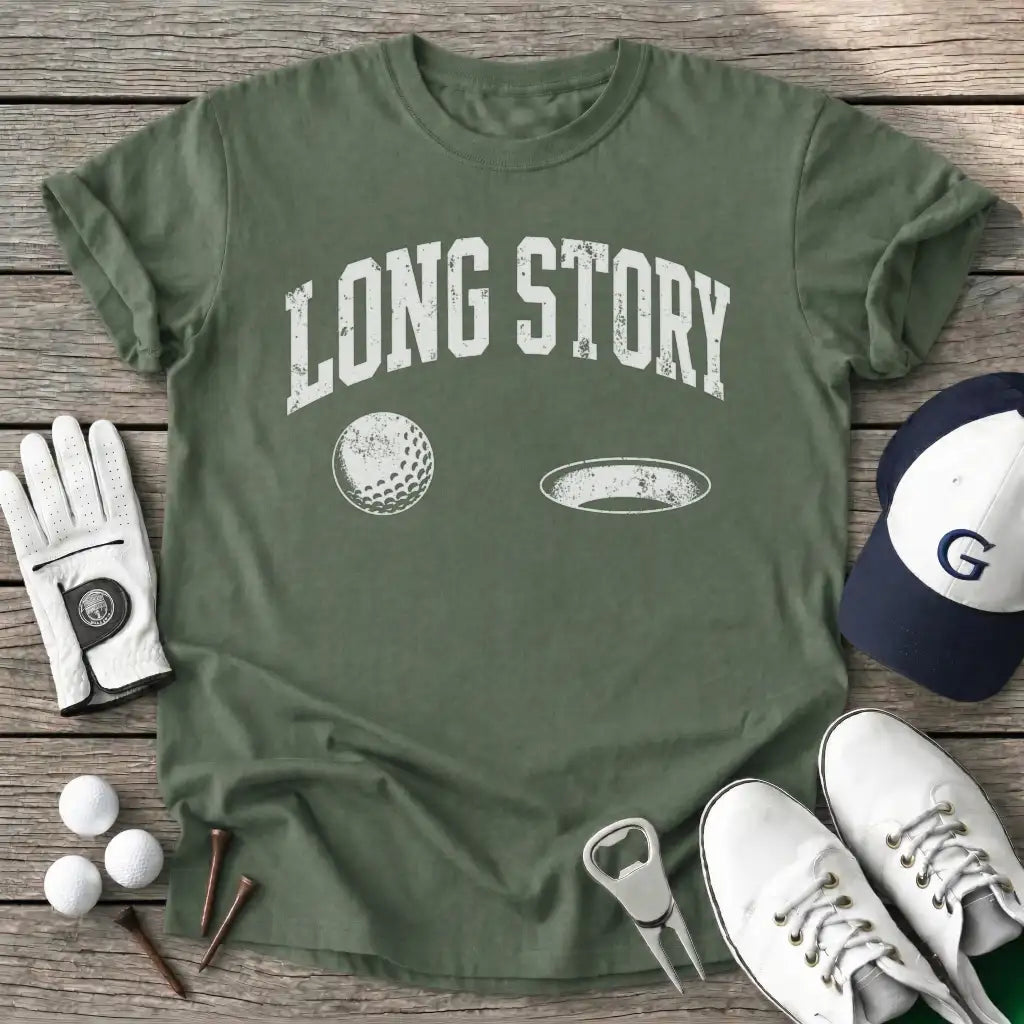 Long Story Short T-Shirt in Military Green