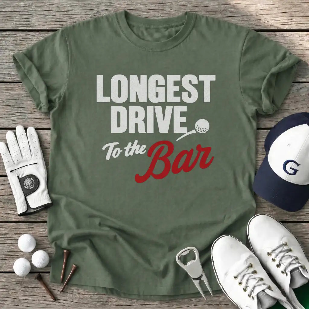 Military Green / S Longest Drive The T-Shirt