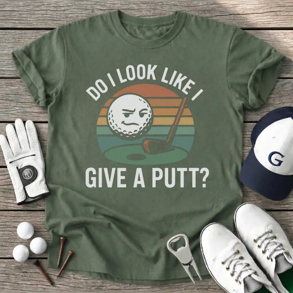 Military Green / S Look Like Give Putt T-Shirt