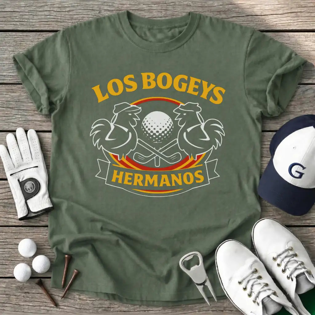 Military Green / S Los Bogeys Hermanos T-Shirt