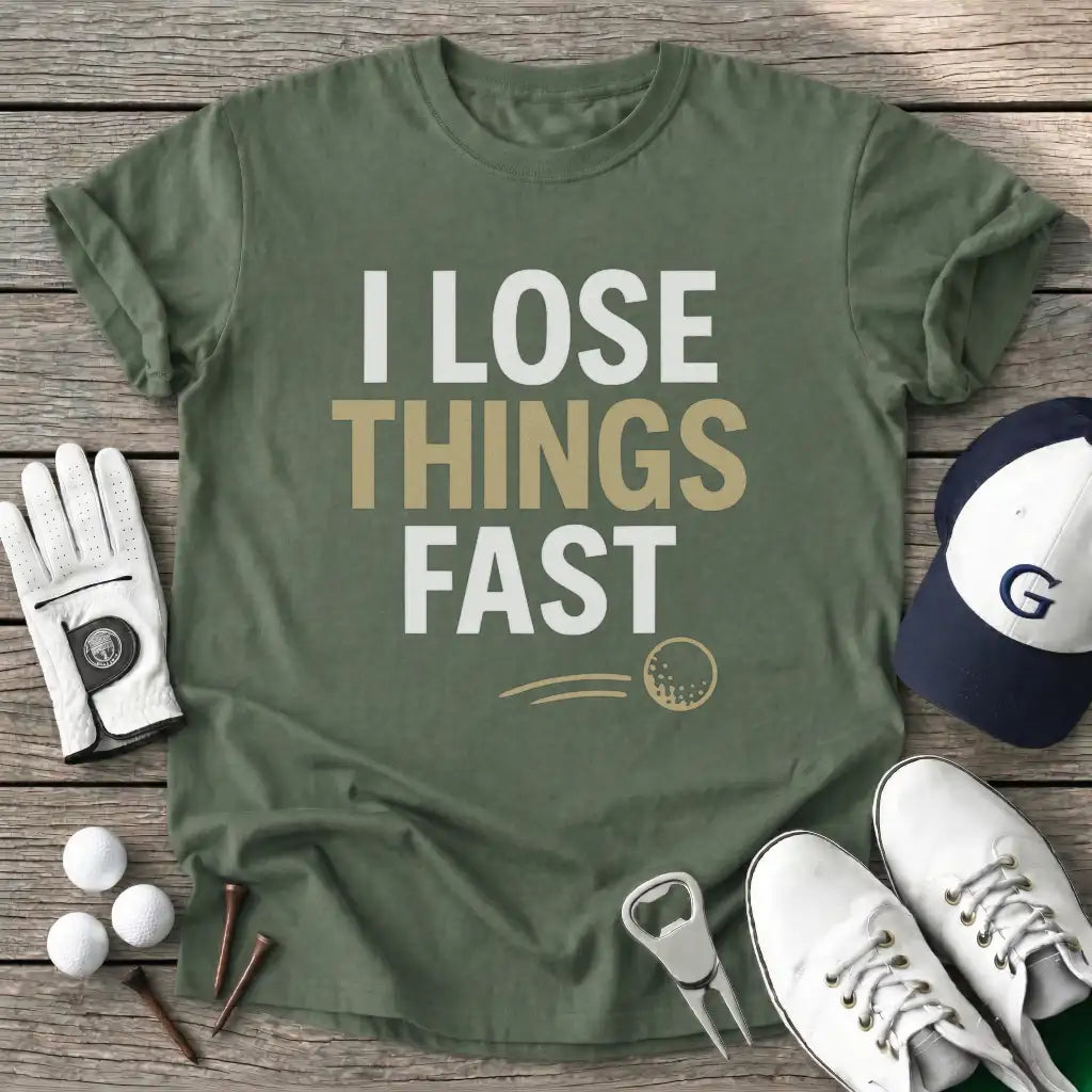Military Green / S Lose Things Fast T-Shirt